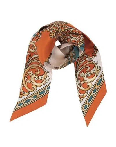 Guess Woman Scarf Rust Size - Silk In Red