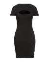 Guess Woman Short Dress Black Size S Viscose, Elastane