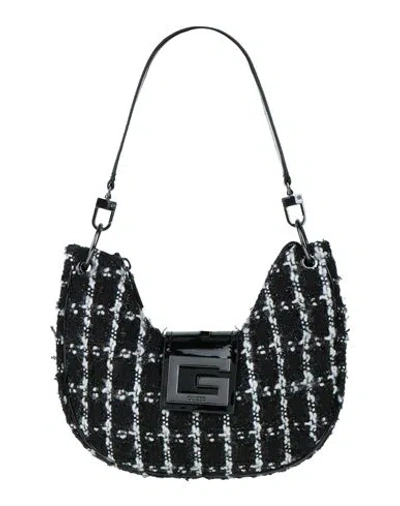Guess Woman Shoulder Bag Black Size - Polyester, Polyurethane