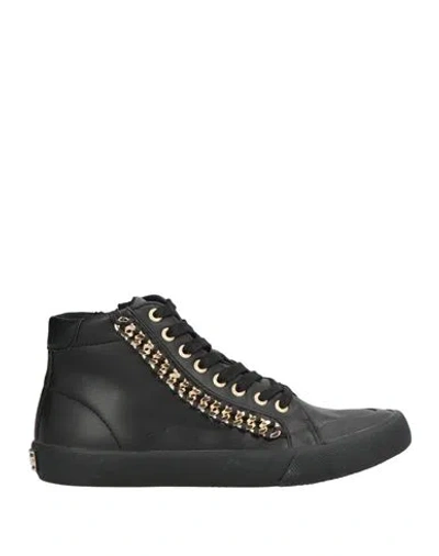 Guess Woman Sneakers Black Size 6 Textile Fibers