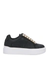 Guess Woman Sneakers Black Size 8 Textile Fibers In Black