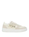 GUESS GUESS WOMAN SNEAKERS CREAM SIZE 7 LEATHER