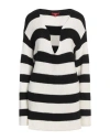 Guess Woman Sweater White Size Xl Acrylic, Polyamide, Elastane
