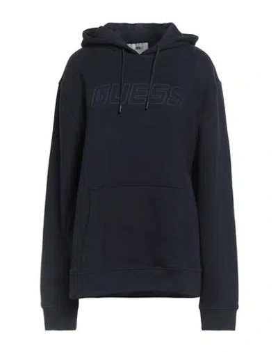 Guess Woman Sweatshirt Navy Size S Cotton, Polyester