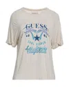 Guess T-shirts In Beige