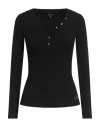 Guess Woman T-shirt Black Size S Viscose, Elastane