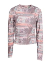 Guess Woman T-shirt Garnet Size S Cotton, Elastane In Red