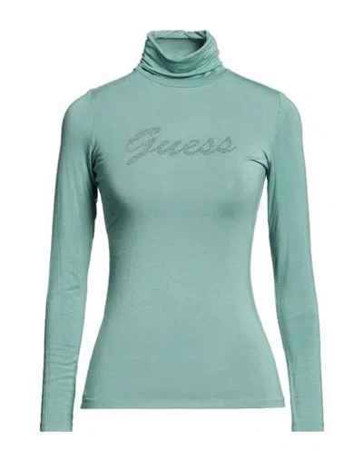 Guess Woman T-shirt Sage Green Size Xs Ecovero Viscose, Elastane