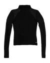 Guess Woman Top Black Size L Viscose, Polyamide, Elastane In Black