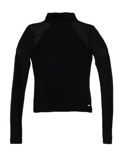 Guess Woman Top Black Size L Viscose, Polyamide, Elastane