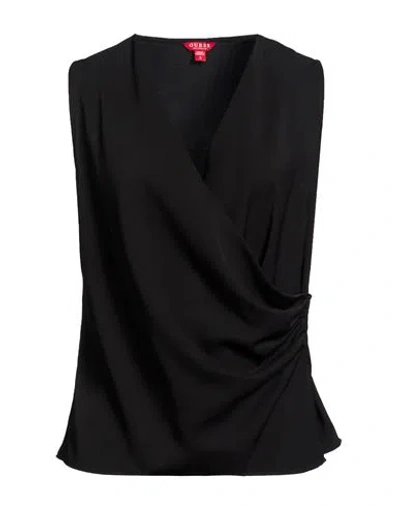 Guess Woman Top Black Size S Polyester