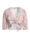 Guess Woman Shirt Beige Size Xs Cotton In Pink