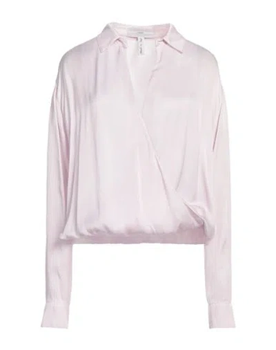 Guess Woman Top Lilac Size M Viscose, Silk In Purple