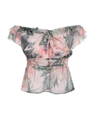 Guess Woman Top Military Green Size L Polyester