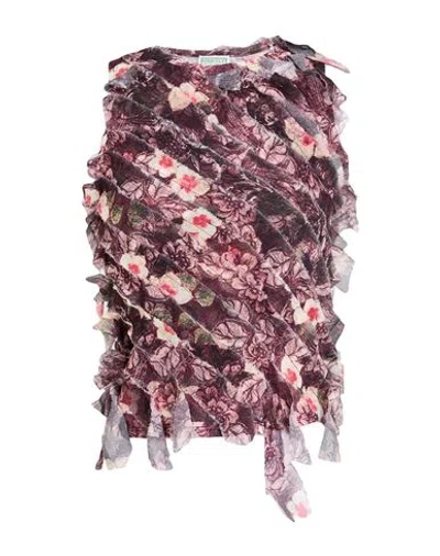 Guess Woman Top Plum Size S Polyester In Multi