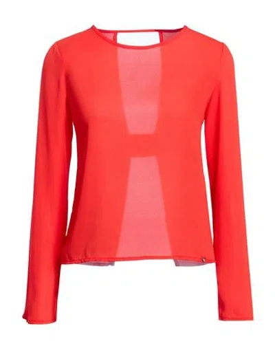 Guess Woman Top Red Size L Polyester