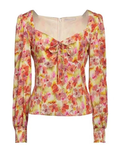 Guess Woman Top Rust Size Xs Viscose, Elastane In Multi