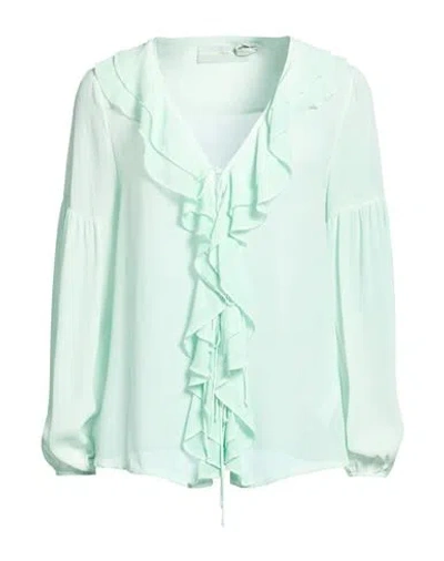 Guess Woman Top Turquoise Size Xs Viscose, Silk In Green