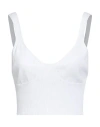 Guess Woman Top White Size 4 Cotton In White