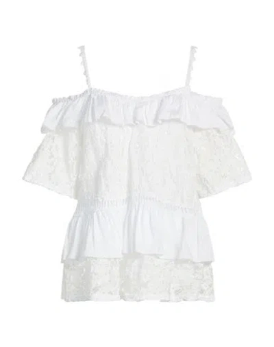 Guess Woman Top White Size S Cotton