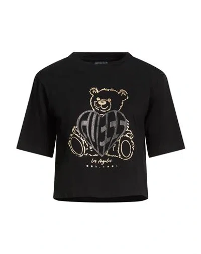 Guess Woman T-shirt Black Size Xxs Cotton