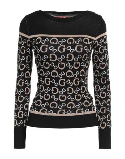 Guess Woman Sweater Black Size M Viscose, Polyester