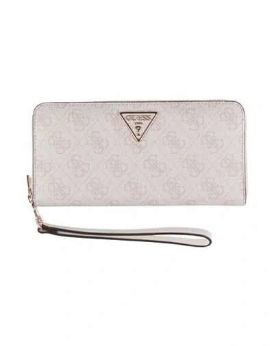 Guess Woman Wallet Off White Size - Polyurethane