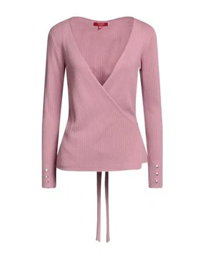 Guess Woman Wrap Cardigans Pink Size Xs Viscose, Nylon