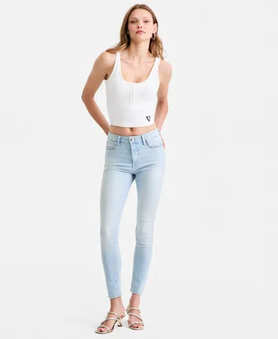 Guess Women's 1981 Mid-rise Skinny Jeans In Blue