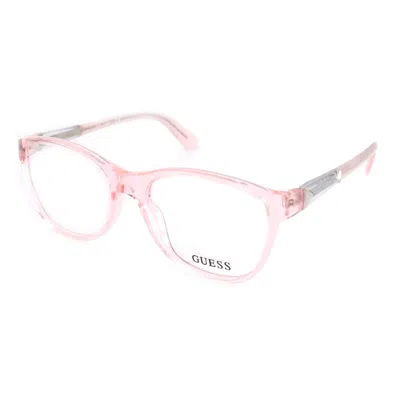 Guess Women's 51mm Clear Pink Opticals In Multi