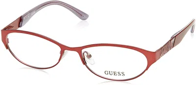 Guess Women's 53mm Satin Burgundy Opticals In Multi