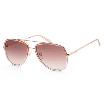Guess Women's 59mm Pink Sunglasses Gf0417-72b In Gold