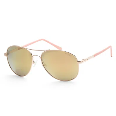 Guess Women's 60mm Rose Gold Sunglasses Gf0295-28u