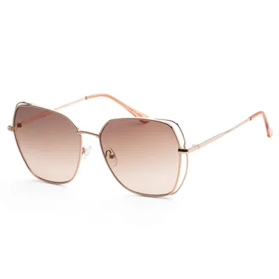 Guess Women's 60mm Rose Gold Sunglasses Gf0416-28f