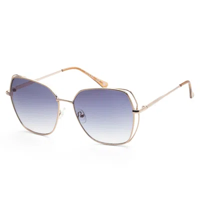 Guess Women's 60mm Rose Gold Sunglasses Gf0416-28w In Purple