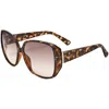 Guess Women's 61 Mm Brown Sunglasses In Brown