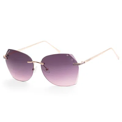 Guess Women's 61mm Rose Gold Sunglasses Gf0384-28t In Purple
