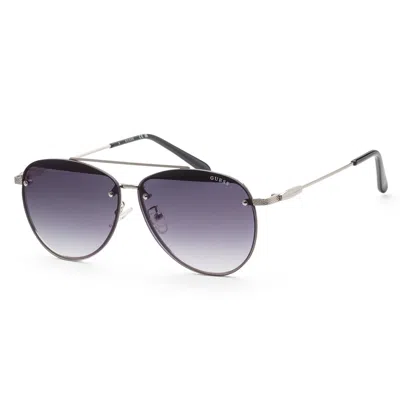 Guess Women's 63mm Black Sunglasses Gf0386-10b In Metallic