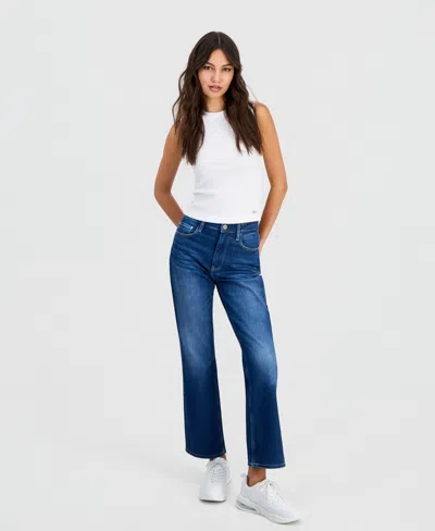 Guess Women's '80s High Rise Straight-leg Jeans In Blue