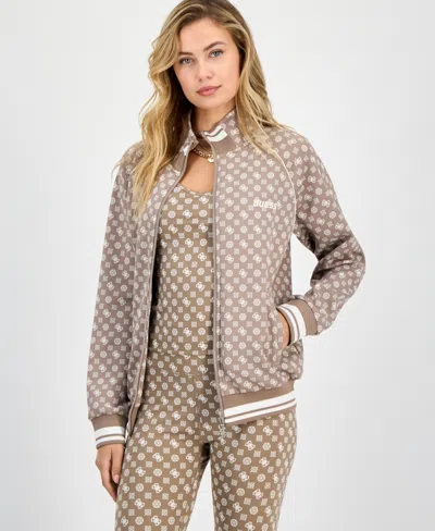 Guess Women's Aggie Peony Full-zip Sweatshirt