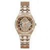 Guess Multicolor Stainless Steel Stainless Steel Watch In Gold