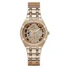 Guess Multicolor Stainless Steel Stainless Steel Watch In Gold