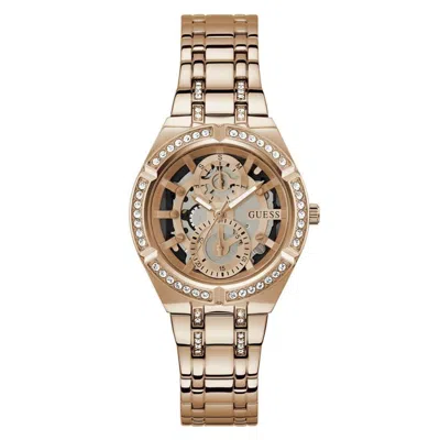 GUESS WOMEN'S ALLARA ROSE GOLD DIAL WATCH