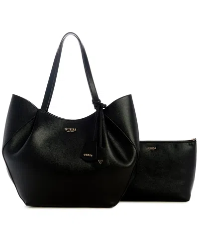 Guess Women's Amorette 2-in-1 Tote Bag In Black