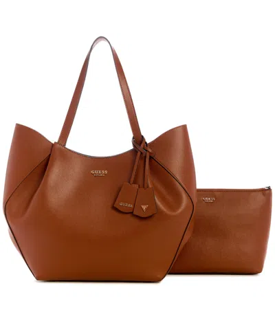 Guess Women's Amorette 2-in-1 Tote Bag In Brown