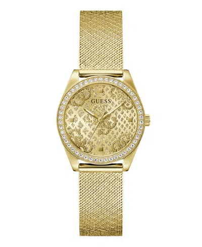 Guess Women's Analog Gold Mesh Watch 32mm