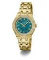 Guess Women's Analog Gold Stainless Steel Watch 36mm In Gold