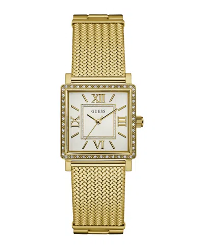 Guess Women's Analog Gold-tone Mesh Watch, 28mm