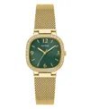 Guess Women's Analog Gold-tone Stainless Steel And Mesh Watch 32mm In Gold-tone