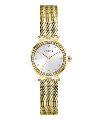 Guess Women's Analog Gold-tone Steel Mesh Watch, 28mm